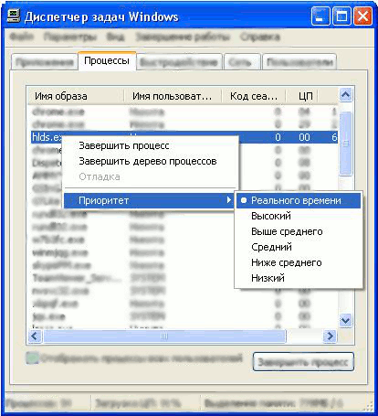Диспетчер задачи